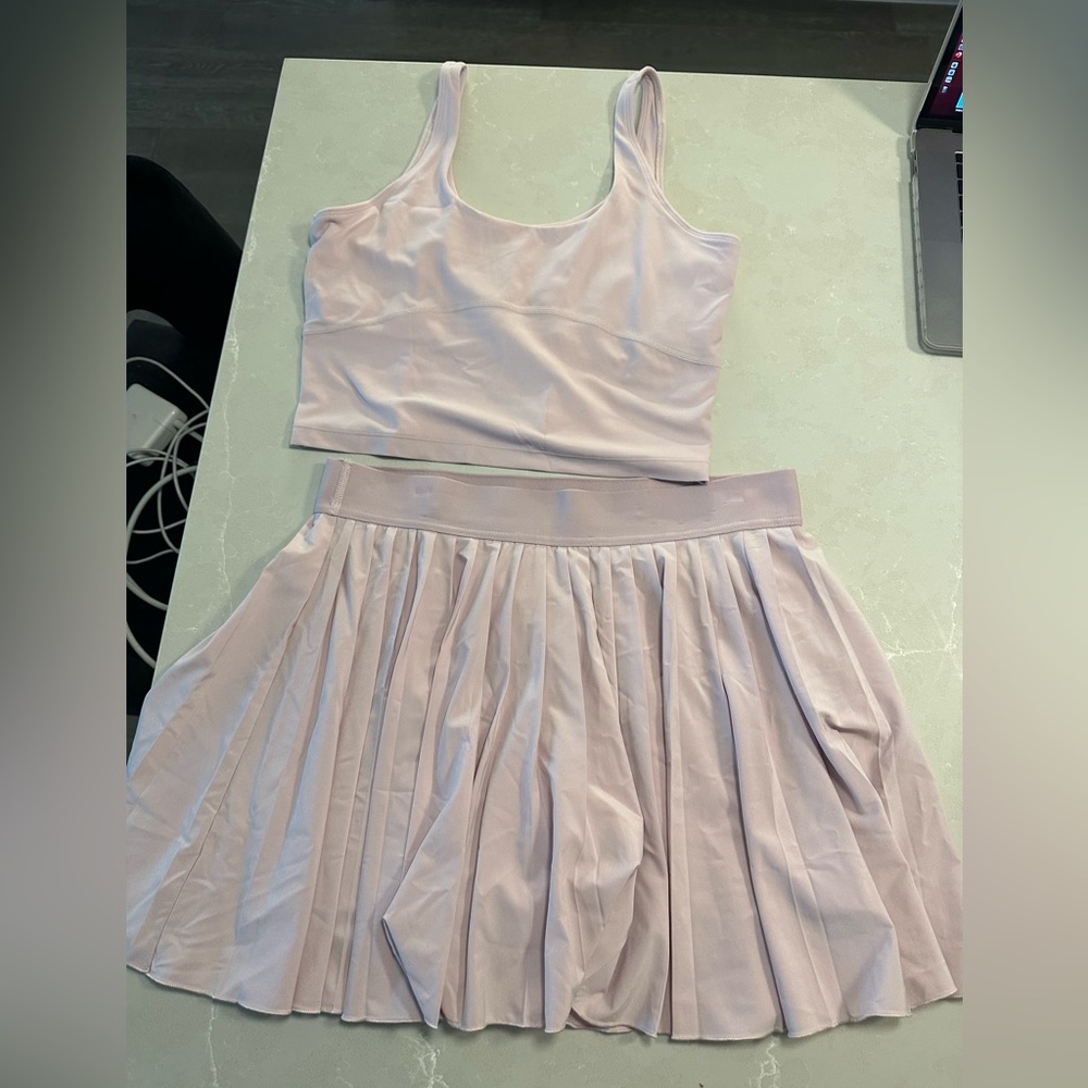 ARTIZIA- TNA Action tennis skirt and tank top